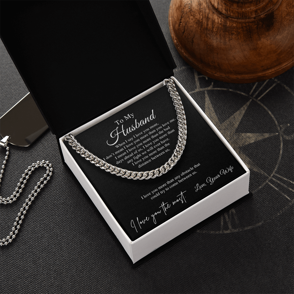 To My Husband | Cuban Link Chain