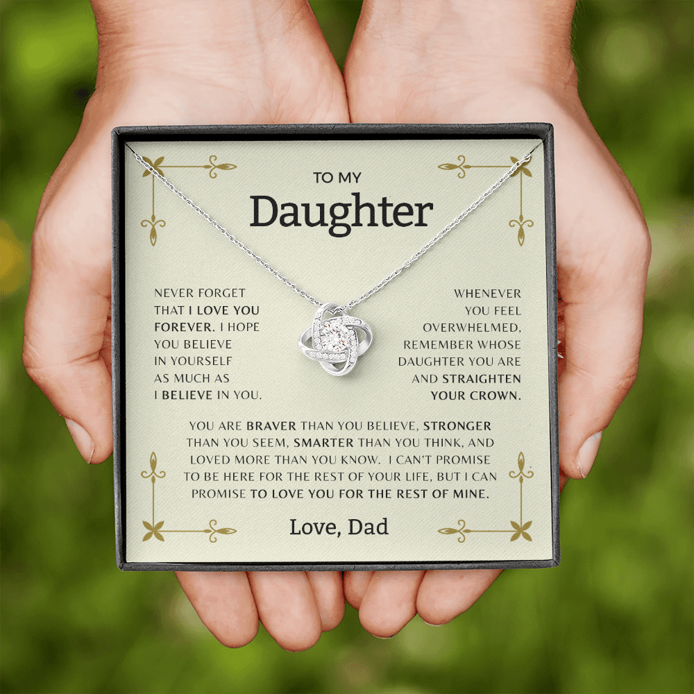To My Daughter | Love Knot Necklace