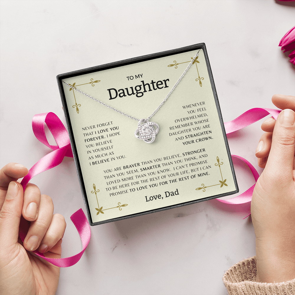To My Daughter | Love Knot Necklace