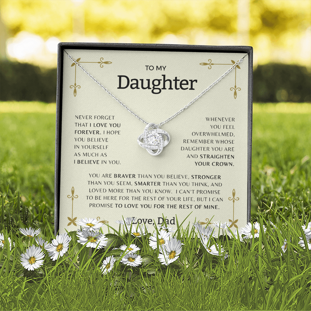 To My Daughter | Love Knot Necklace