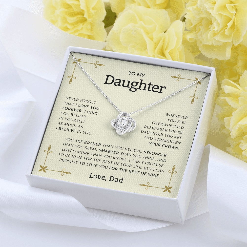 To My Daughter | Love Knot Necklace