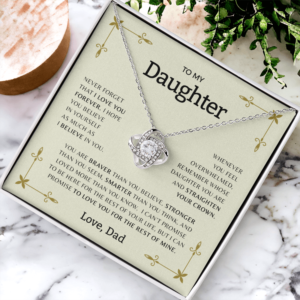 To My Daughter | Love Knot Necklace