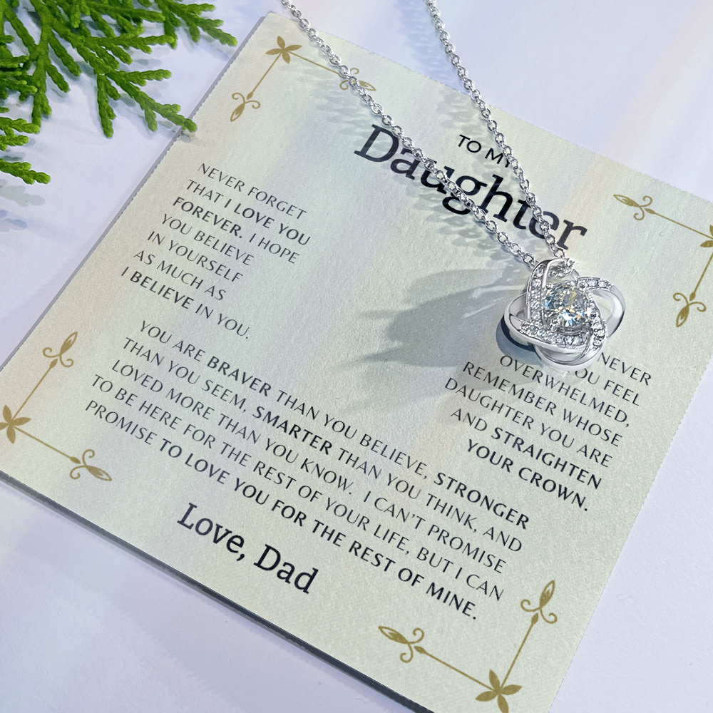 To My Daughter | Love Knot Necklace
