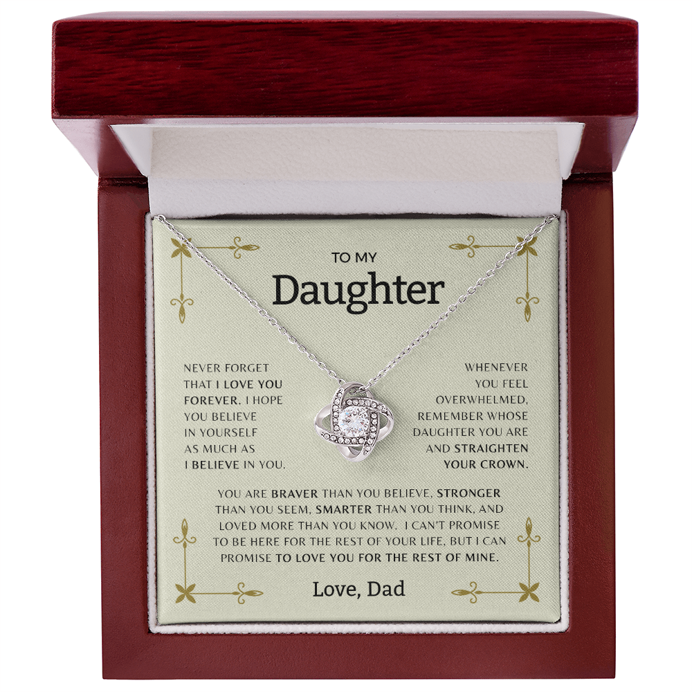 To My Daughter | Love Knot Necklace