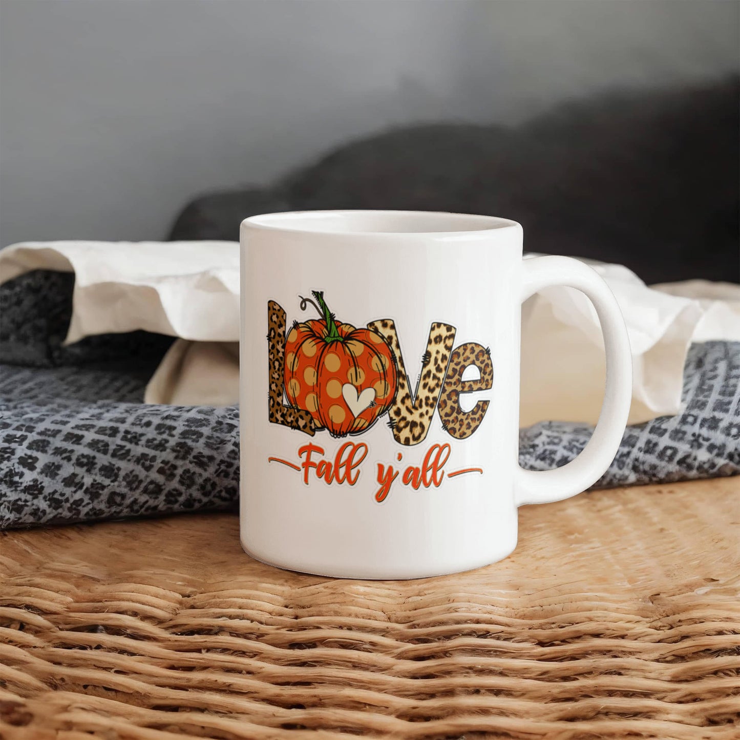 Love Fall Y'all | White Ceramic Mug