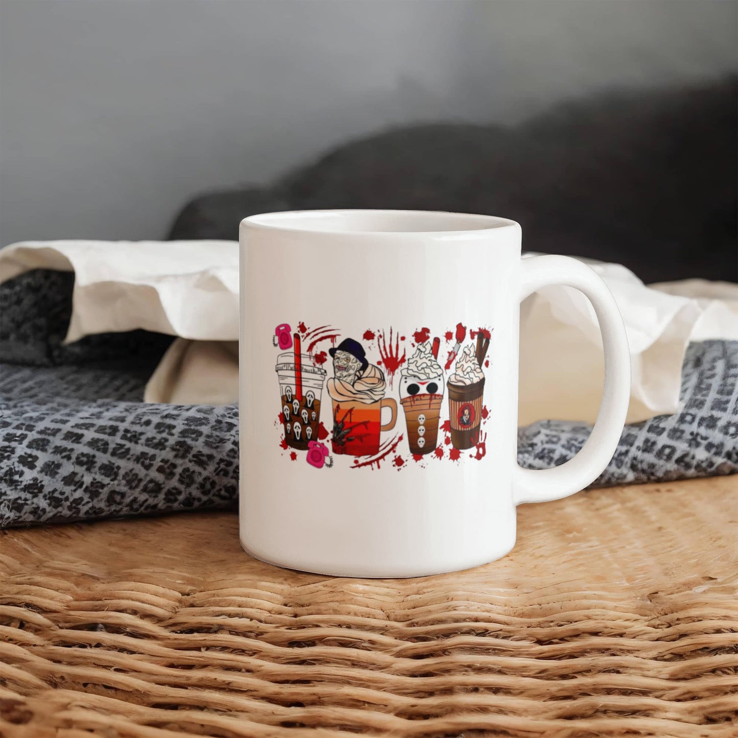 Spooky Sips | White Ceramic Mug