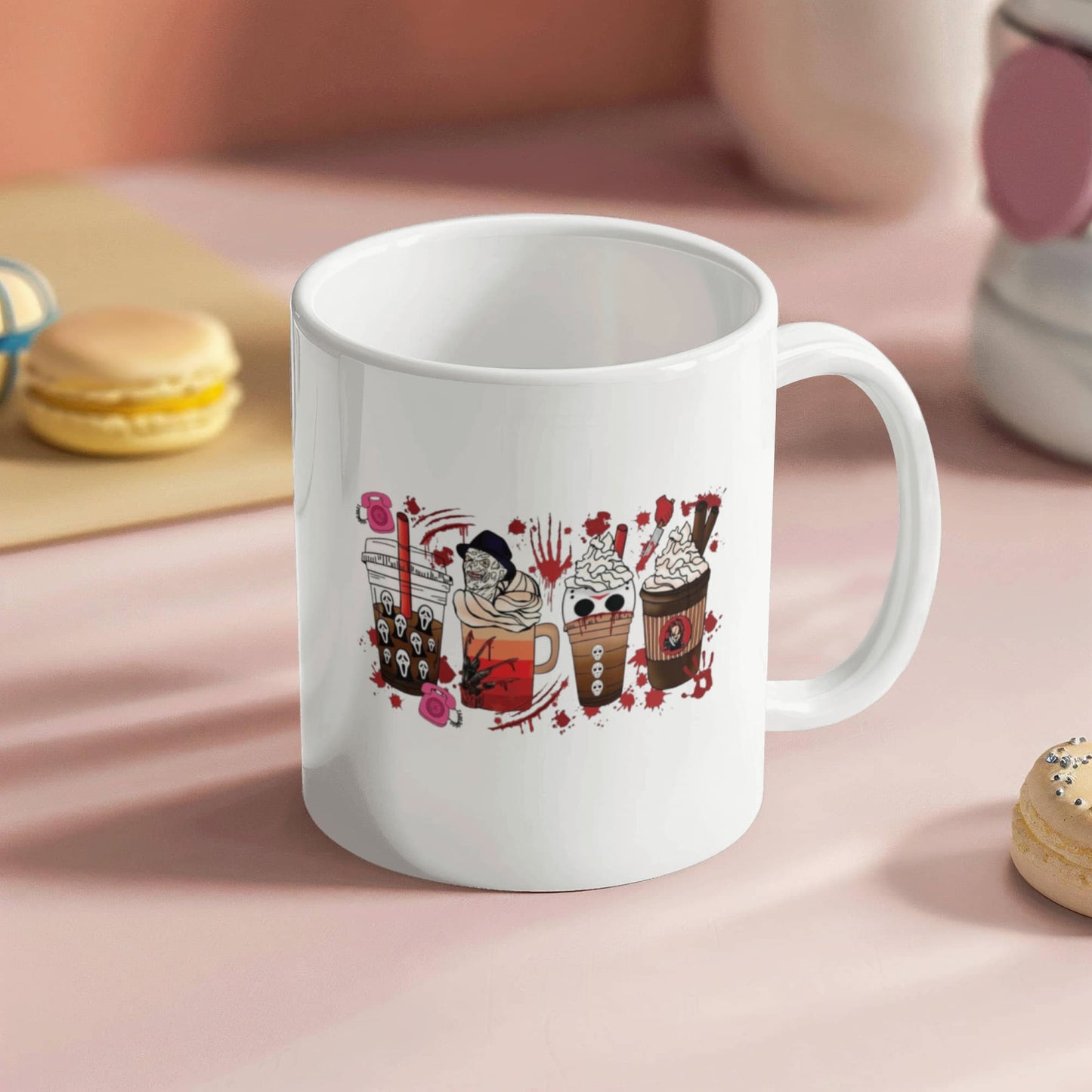 Spooky Sips | White Ceramic Mug