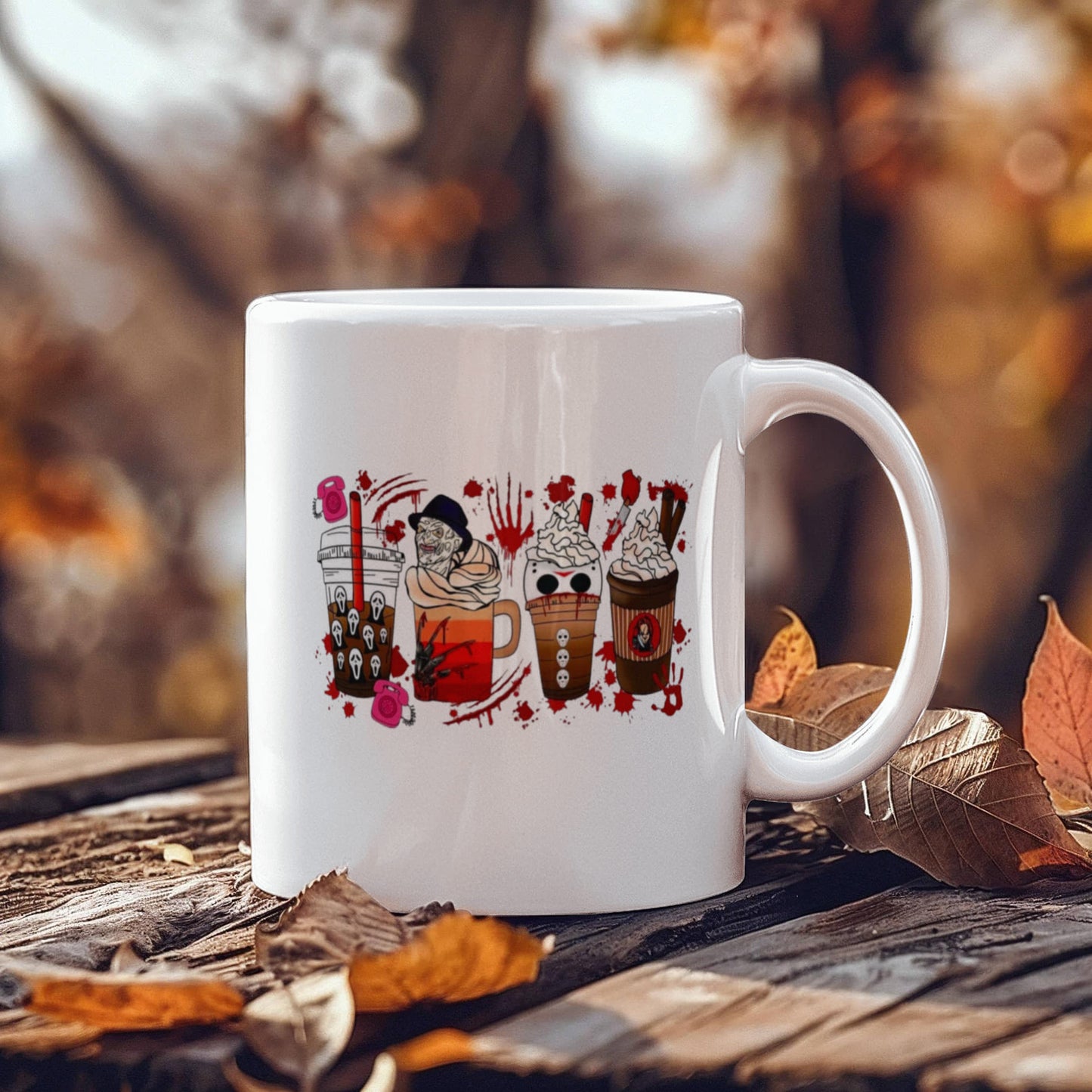 Spooky Sips | White Ceramic Mug