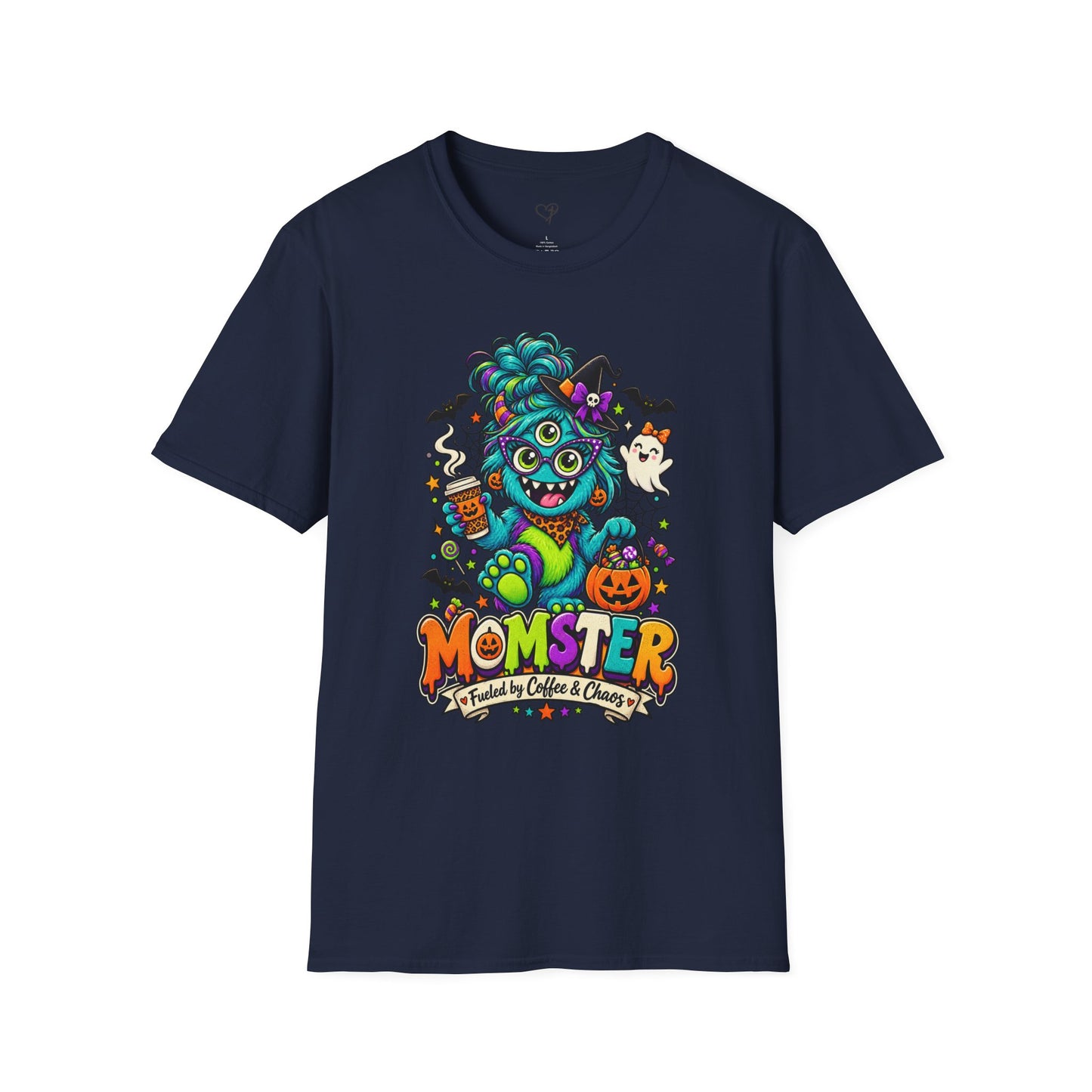 Monster Mom Halloween T-Shirt — Cute Three-Eyed Momster Graphic Tee