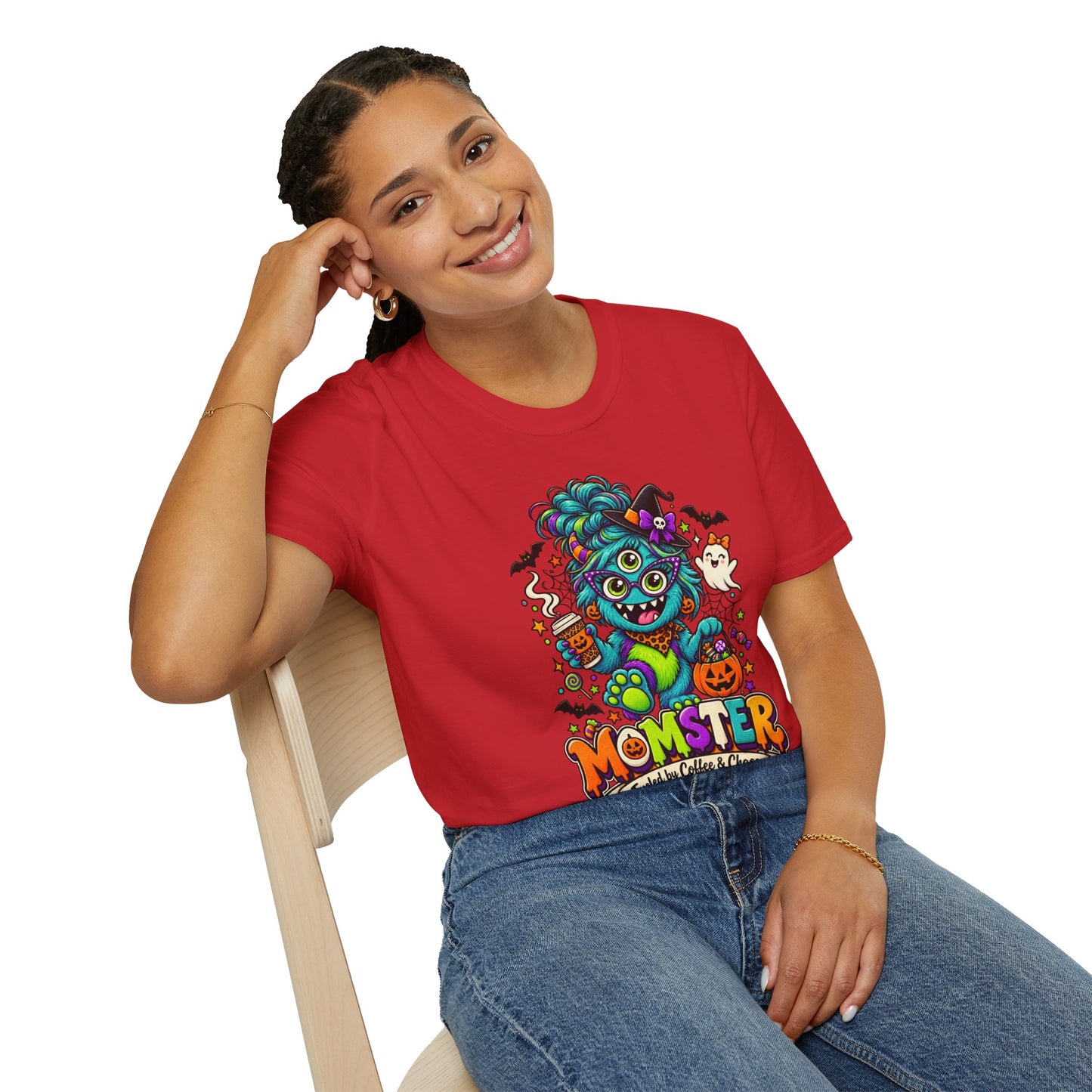 Monster Mom Halloween T-Shirt — Cute Three-Eyed Momster Graphic Tee