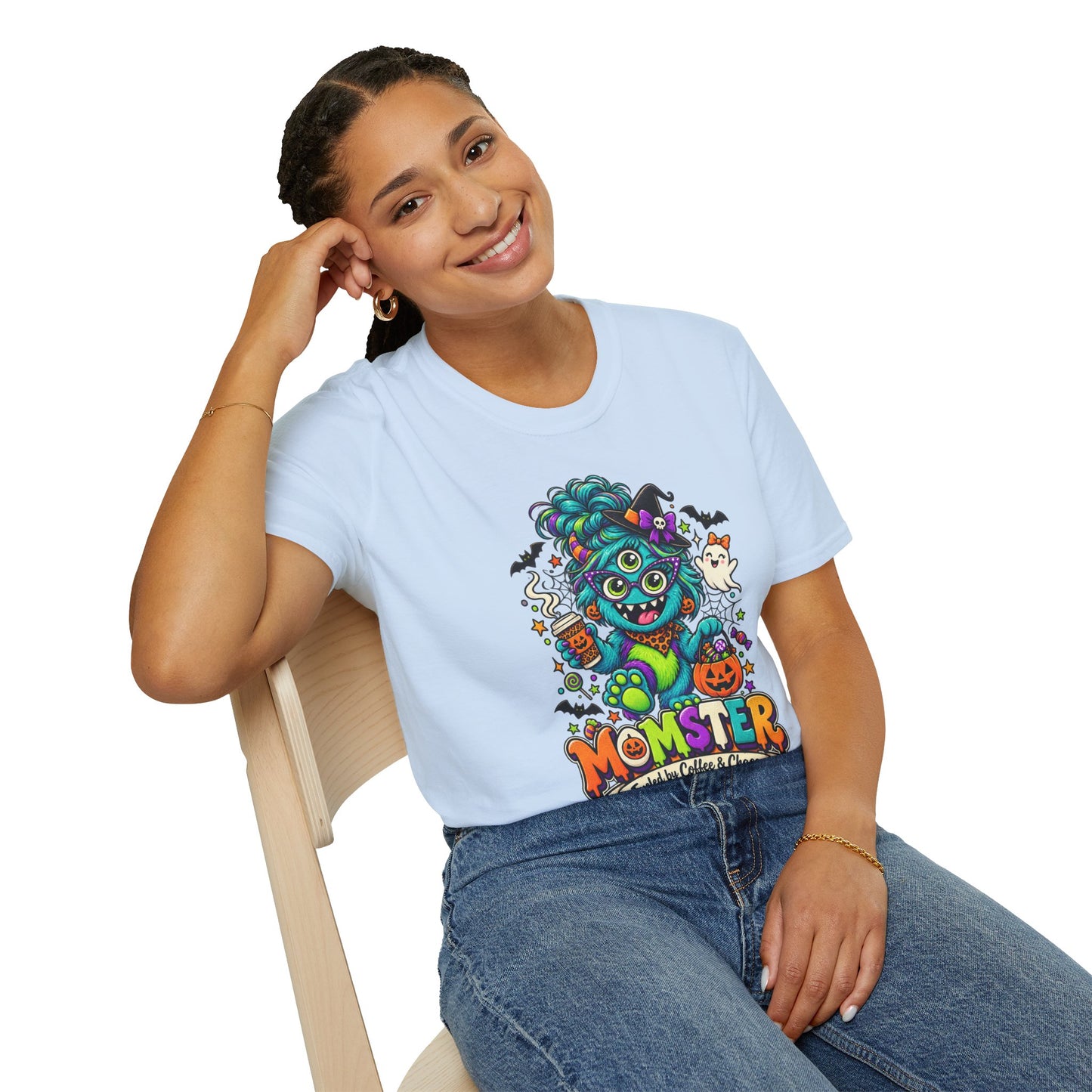 Monster Mom Halloween T-Shirt — Cute Three-Eyed Momster Graphic Tee