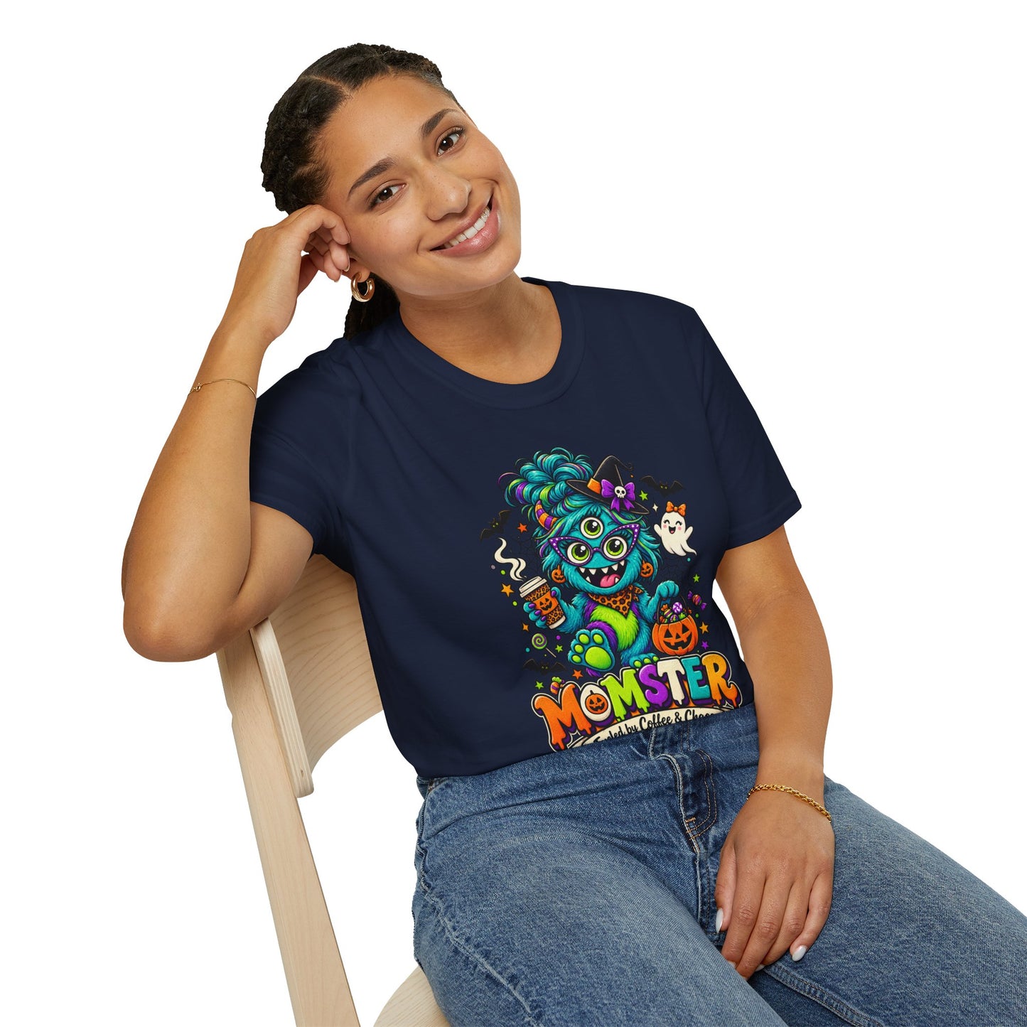 Monster Mom Halloween T-Shirt — Cute Three-Eyed Momster Graphic Tee