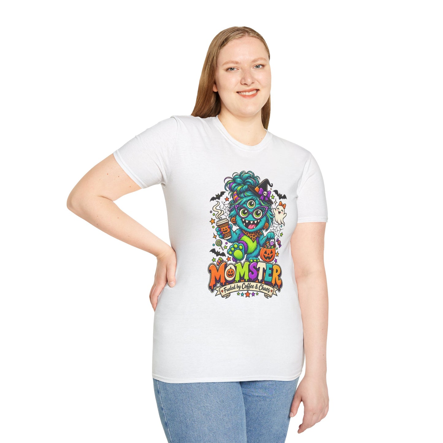 Monster Mom Halloween T-Shirt — Cute Three-Eyed Momster Graphic Tee