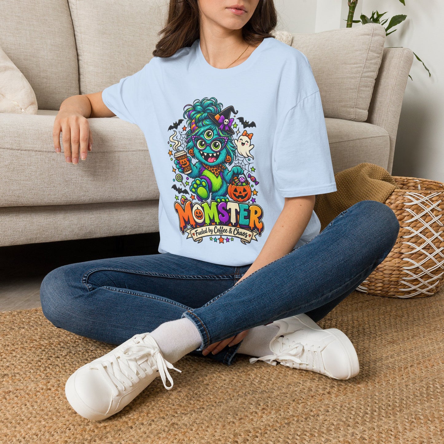 Monster Mom Halloween T-Shirt — Cute Three-Eyed Momster Graphic Tee