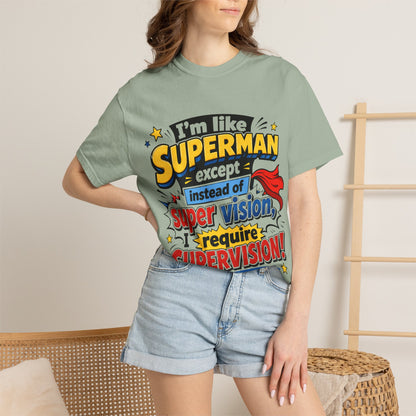 Supervision Funny Retro Comic Graphic T-Shirt