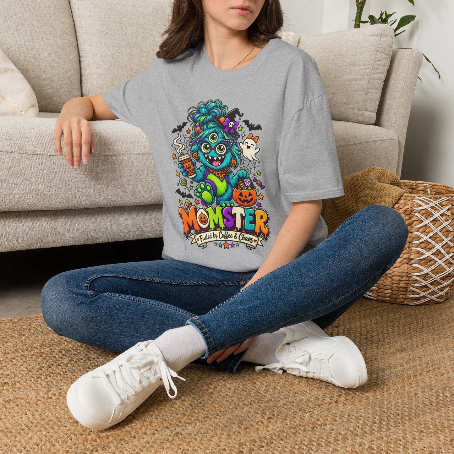 Monster Mom Halloween T-Shirt — Cute Three-Eyed Momster Graphic Tee