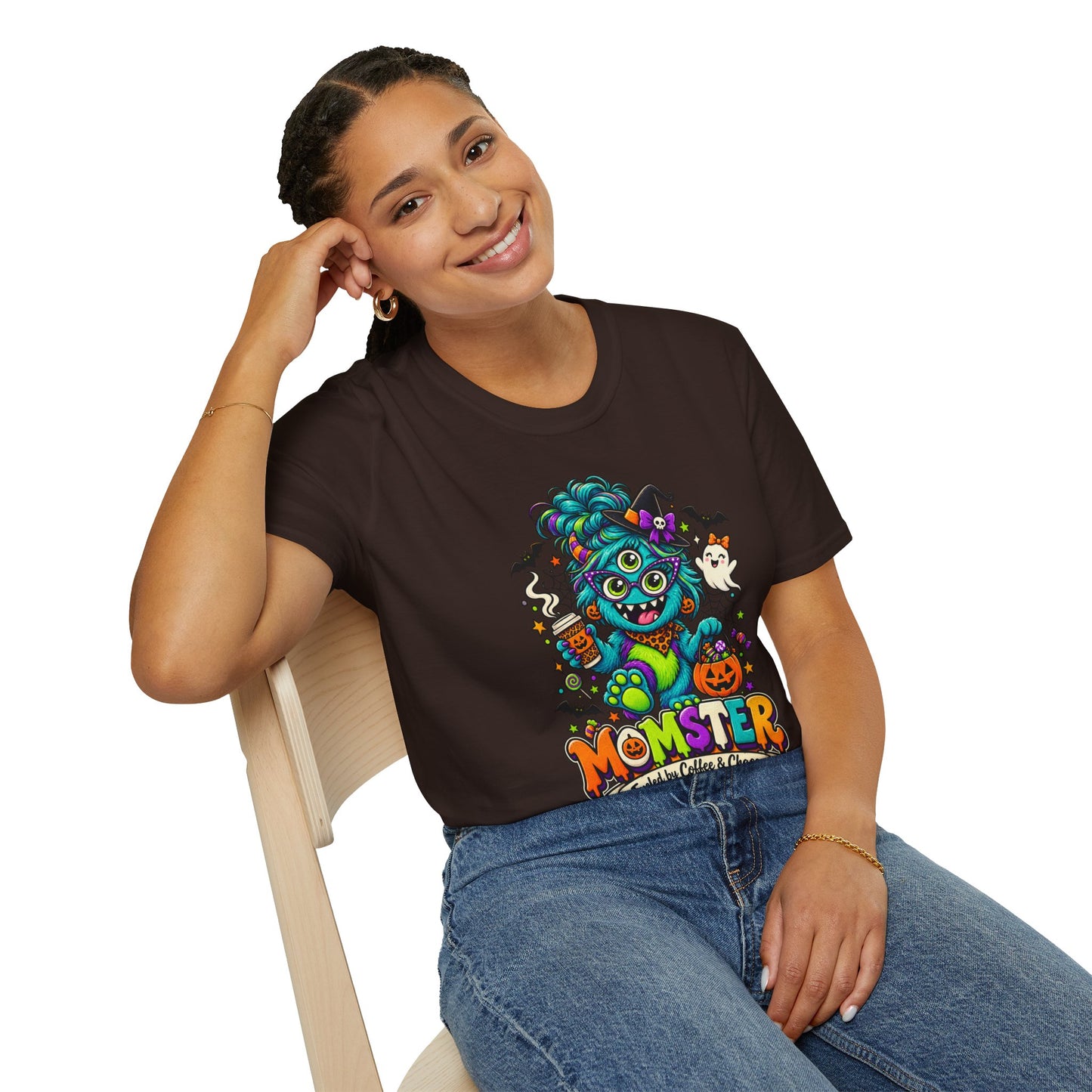 Monster Mom Halloween T-Shirt — Cute Three-Eyed Momster Graphic Tee