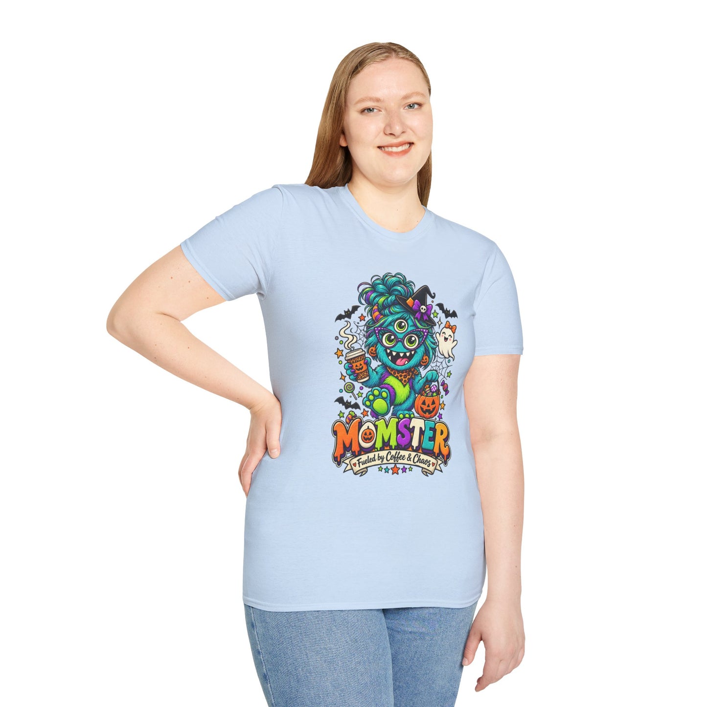 Monster Mom Halloween T-Shirt — Cute Three-Eyed Momster Graphic Tee
