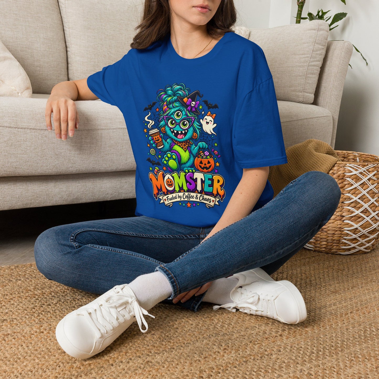 Monster Mom Halloween T-Shirt — Cute Three-Eyed Momster Graphic Tee