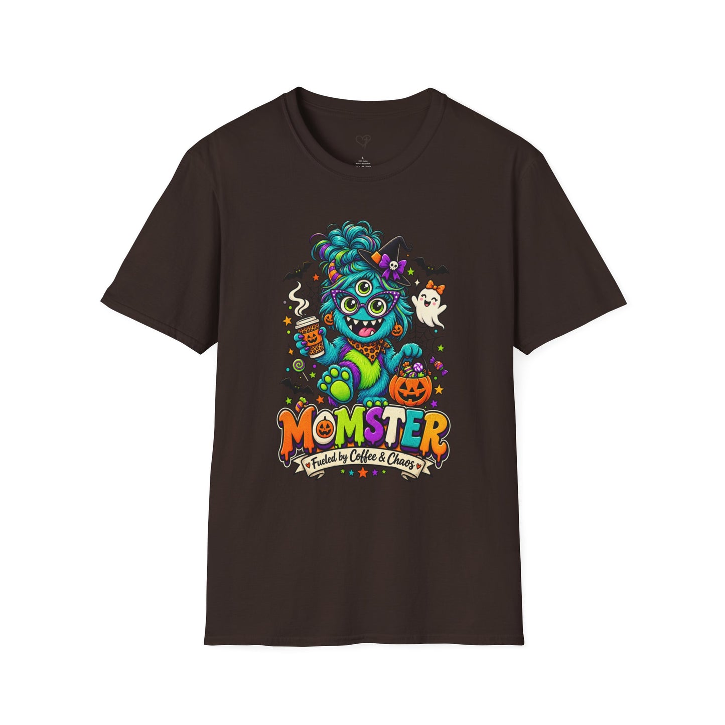 Monster Mom Halloween T-Shirt — Cute Three-Eyed Momster Graphic Tee