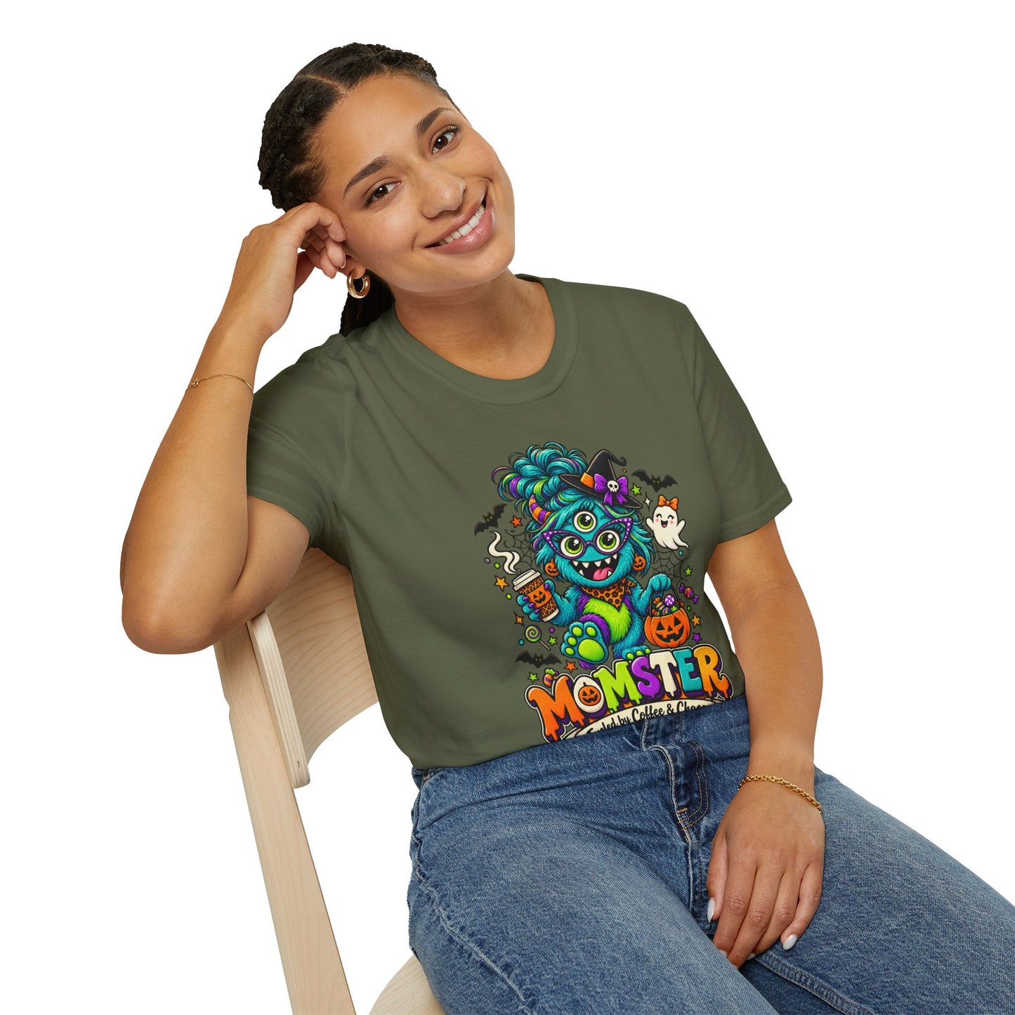 Monster Mom Halloween T-Shirt — Cute Three-Eyed Momster Graphic Tee