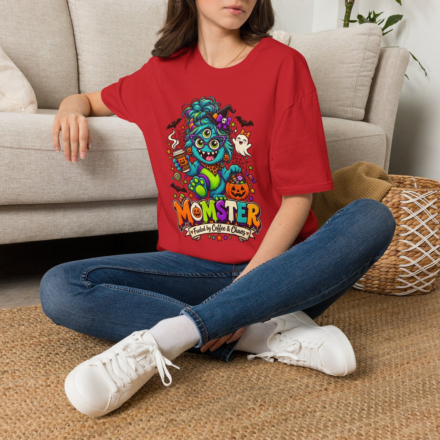 Monster Mom Halloween T-Shirt — Cute Three-Eyed Momster Graphic Tee