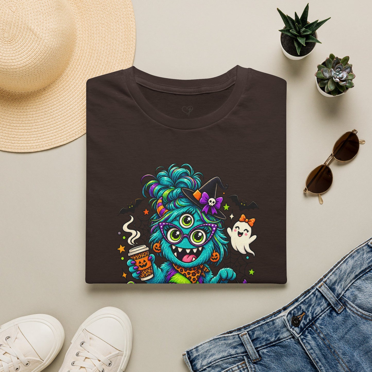 Monster Mom Halloween T-Shirt — Cute Three-Eyed Momster Graphic Tee