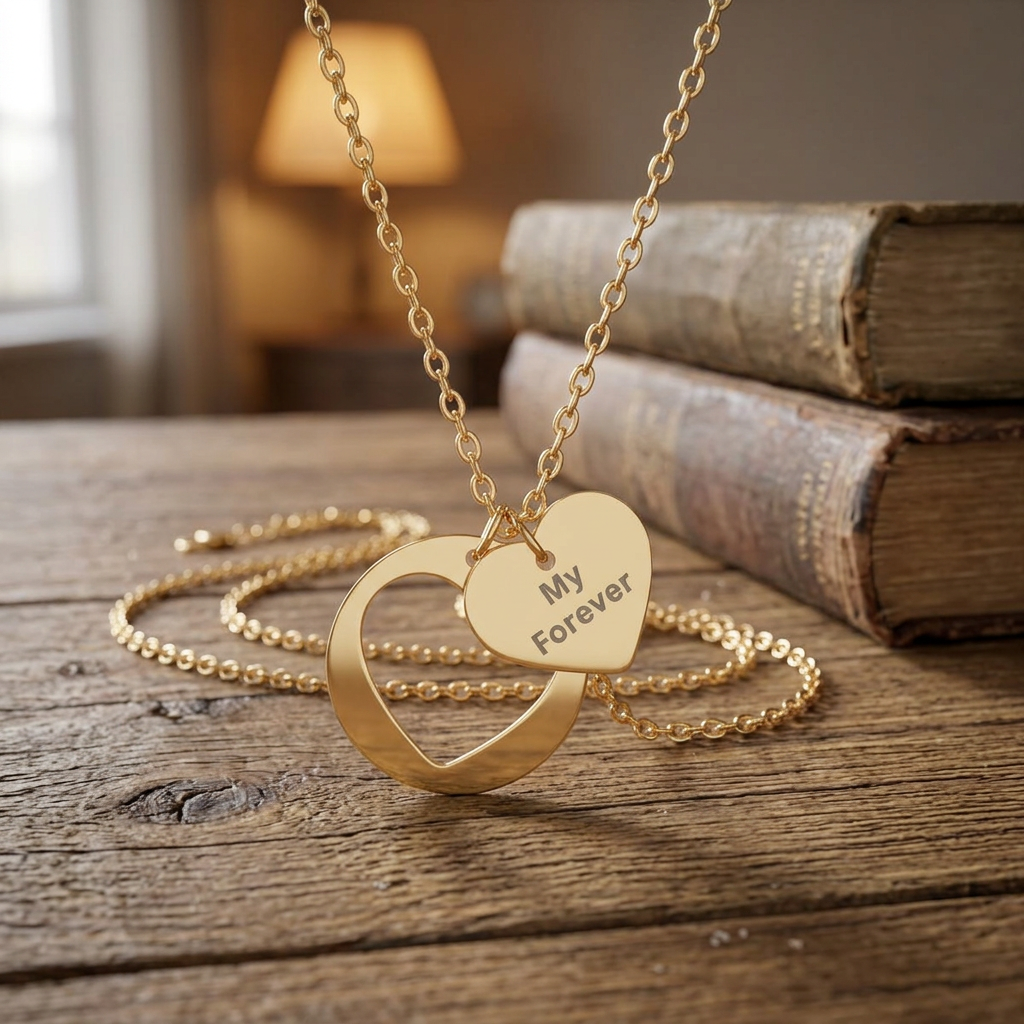 To My Wife Heart Necklace, Personalized Engraved Necklace for Wife, Anniversary Gift for Her, Romantic Wife Gift, Christian Jewelry