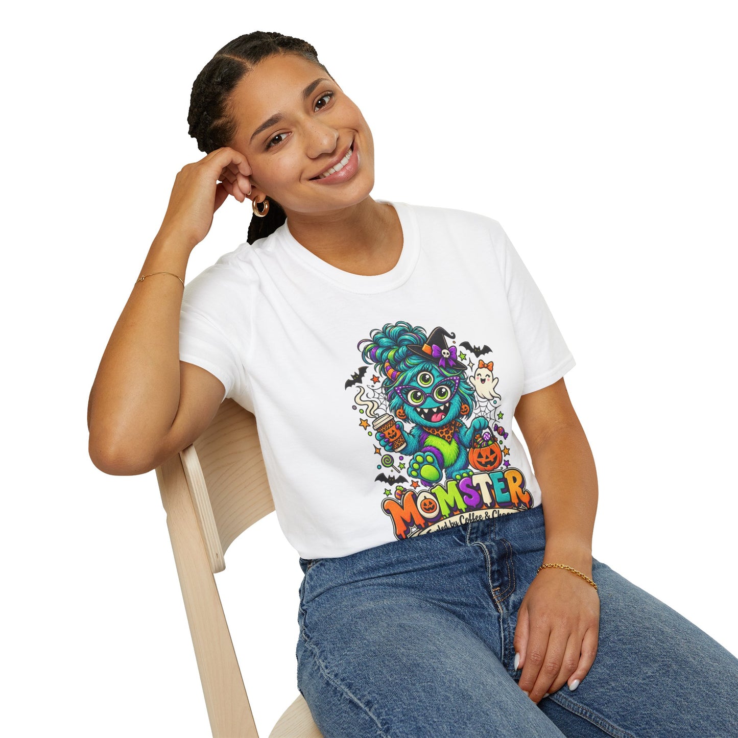 Monster Mom Halloween T-Shirt — Cute Three-Eyed Momster Graphic Tee