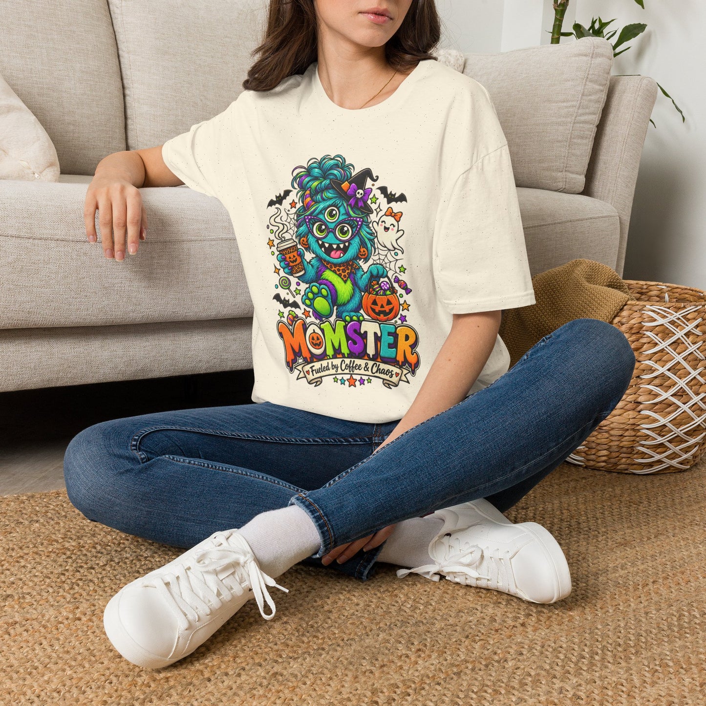 Monster Mom Halloween T-Shirt — Cute Three-Eyed Momster Graphic Tee