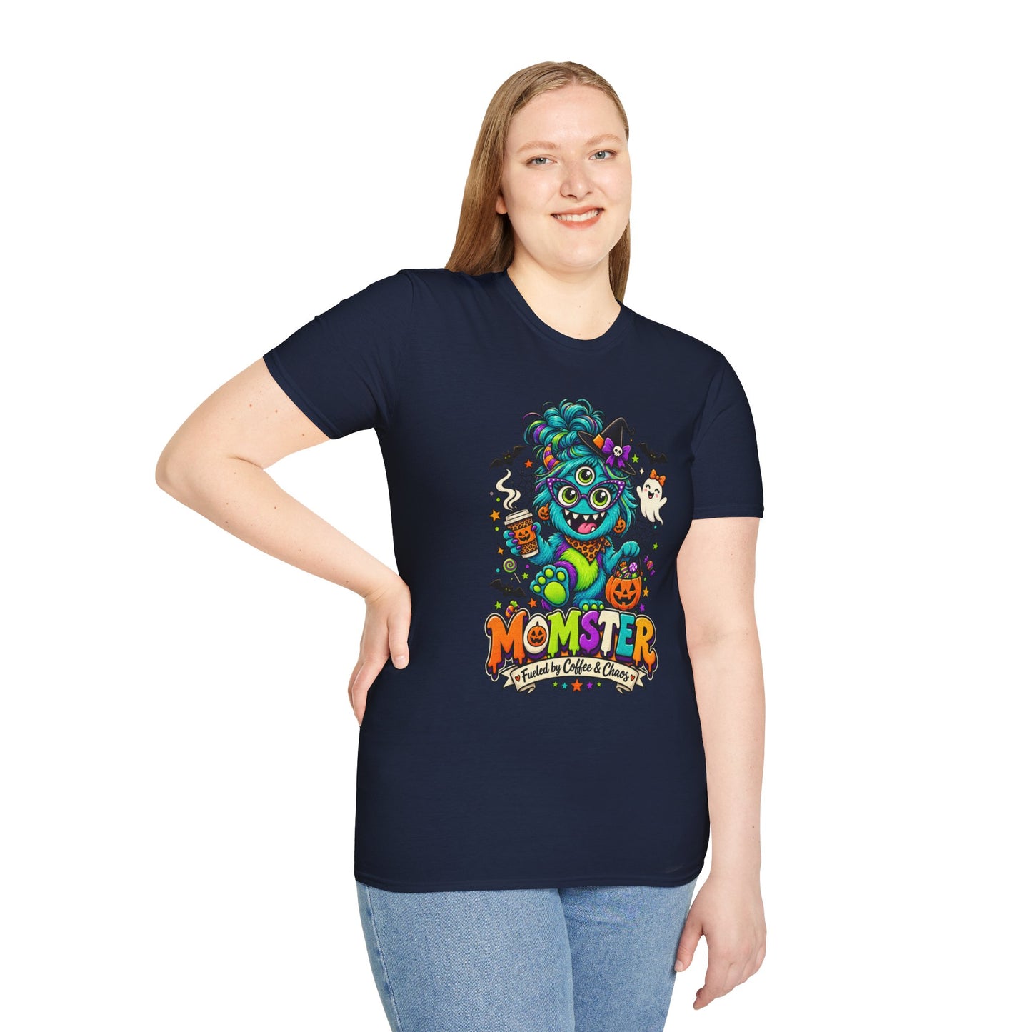 Monster Mom Halloween T-Shirt — Cute Three-Eyed Momster Graphic Tee