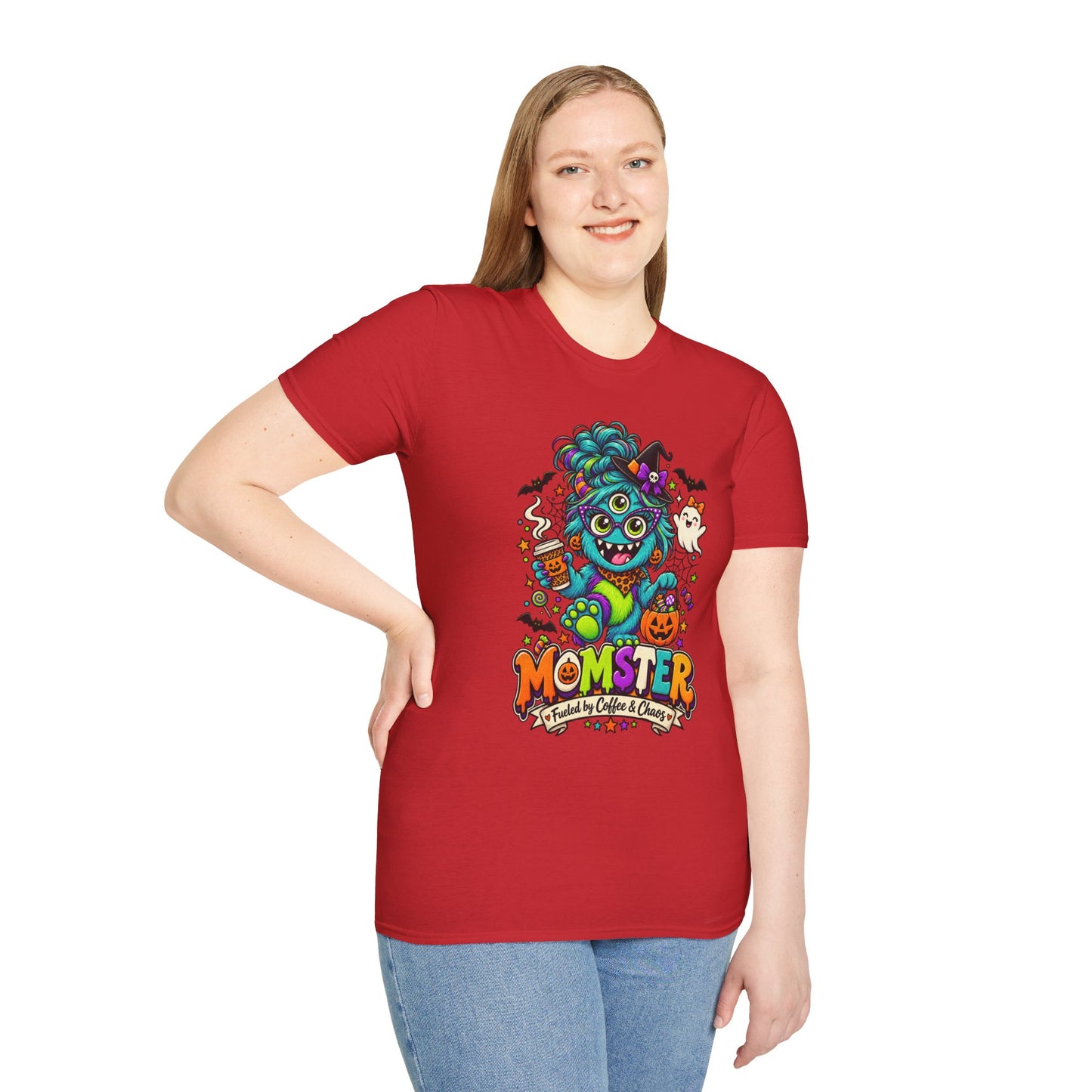 Monster Mom Halloween T-Shirt — Cute Three-Eyed Momster Graphic Tee