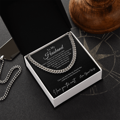 To My Husband | Cuban Link Chain