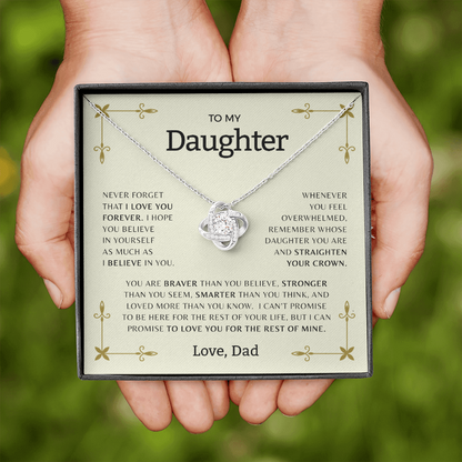 To My Daughter | Love Knot Necklace