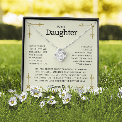To My Daughter | Love Knot Necklace