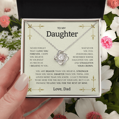 To My Daughter | Love Knot Necklace