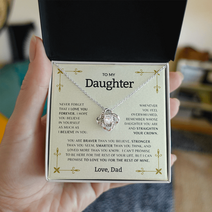 To My Daughter | Love Knot Necklace