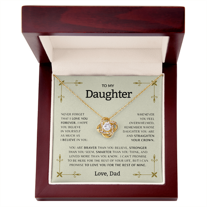 To My Daughter | Love Knot Necklace