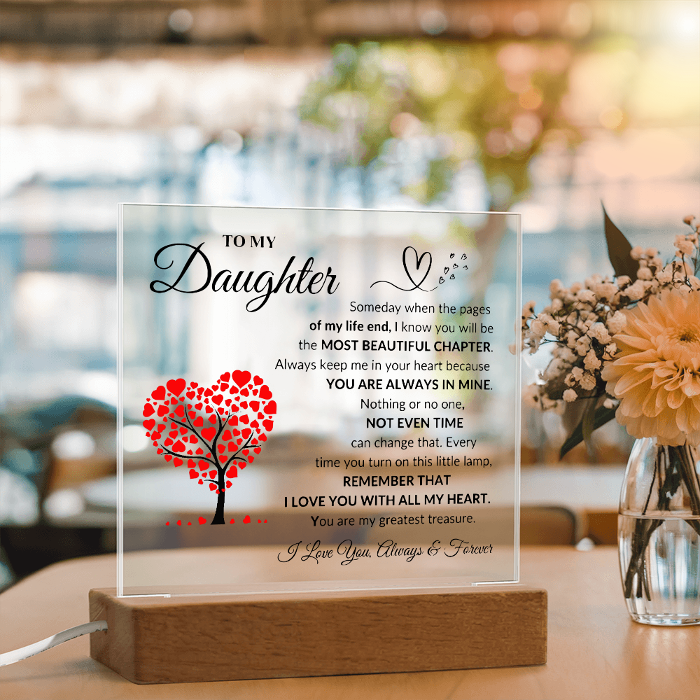 To My Daughter | Square Acrylic Plaque