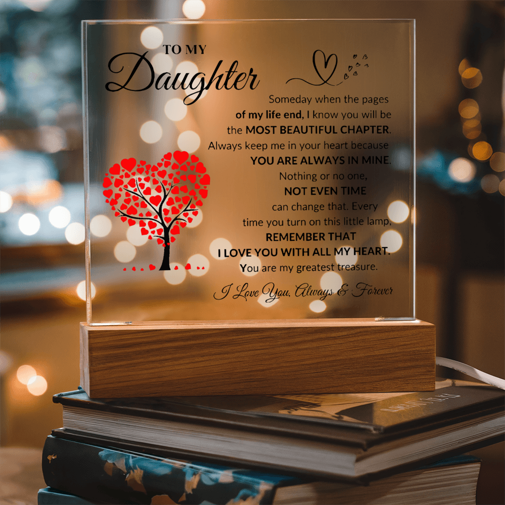 To My Daughter | Square Acrylic Plaque