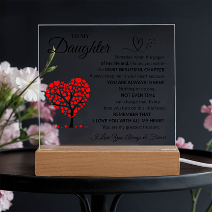 To My Daughter | Square Acrylic Plaque