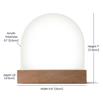 Horse & Rider Acrylic Dome Plaque – From Our First Ride to Our Last