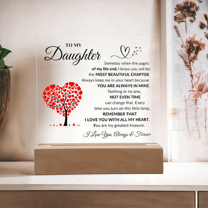 To My Daughter | Square Acrylic Plaque