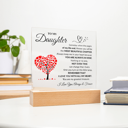 To My Daughter | Square Acrylic Plaque