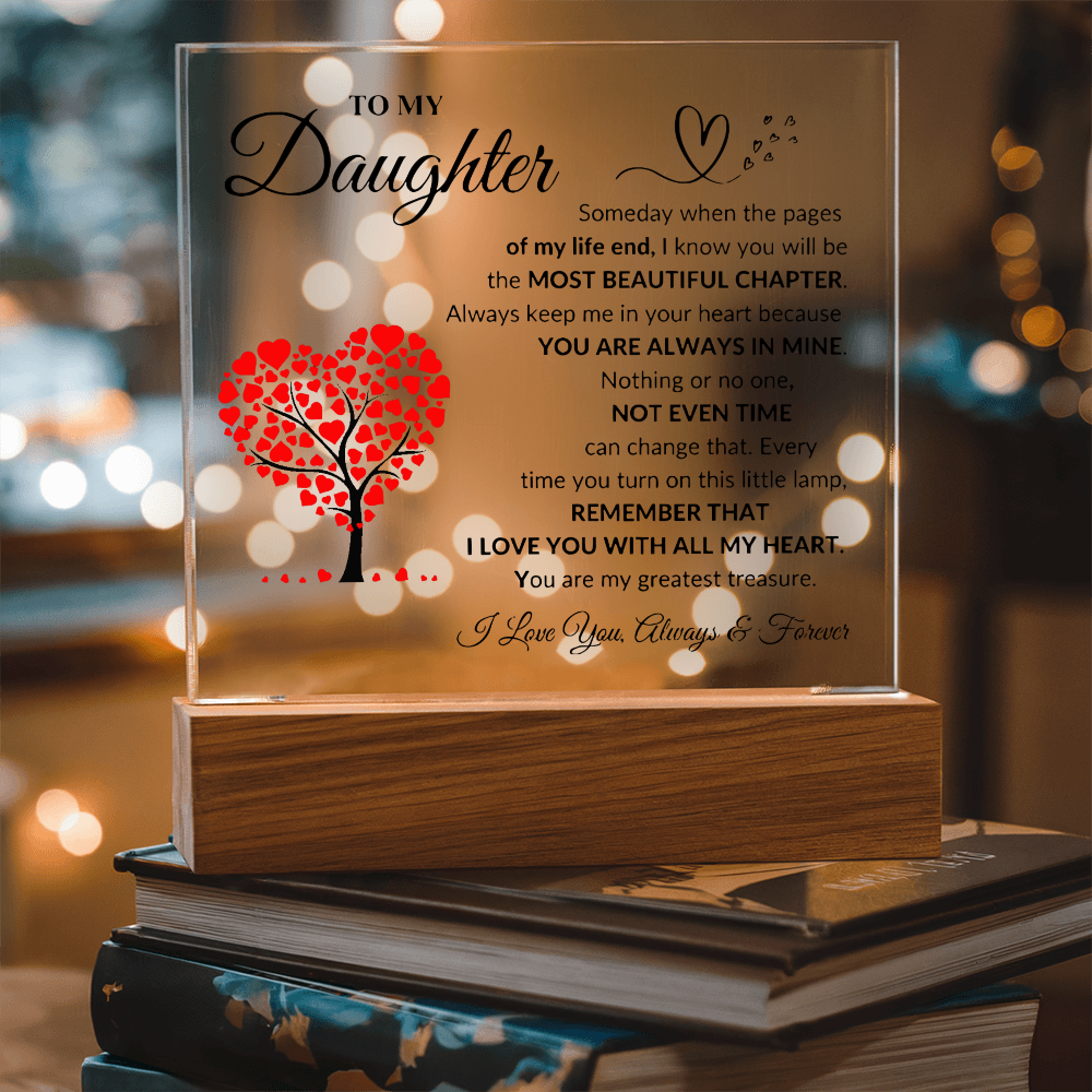 To My Daughter | Square Acrylic Plaque