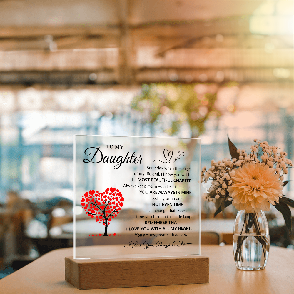 To My Daughter | Square Acrylic Plaque