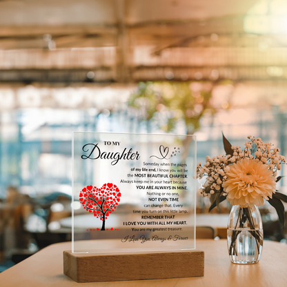 To My Daughter | Square Acrylic Plaque