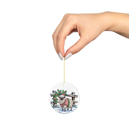 Cozy Sheep Christmas Ornament